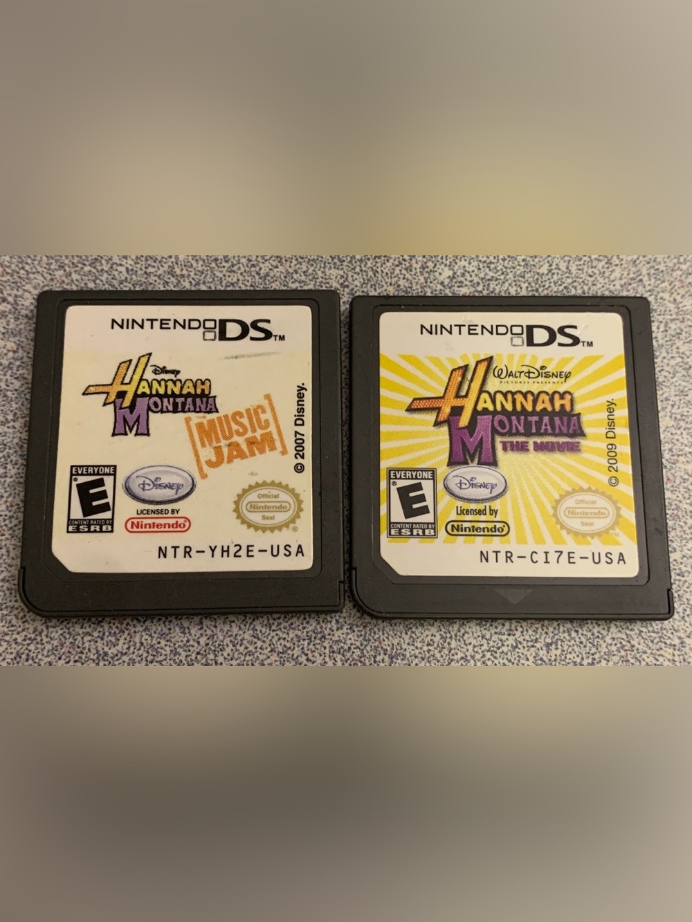 Hannah Montana the Movie and Music Jam Game Cartridges for  Nintendo DS